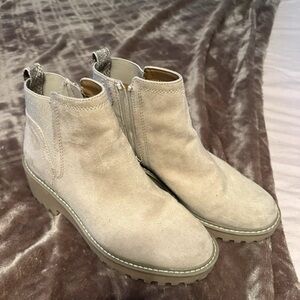 Target Cream Ankle Boots